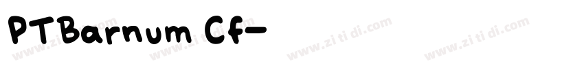 PTBarnum CF字体转换